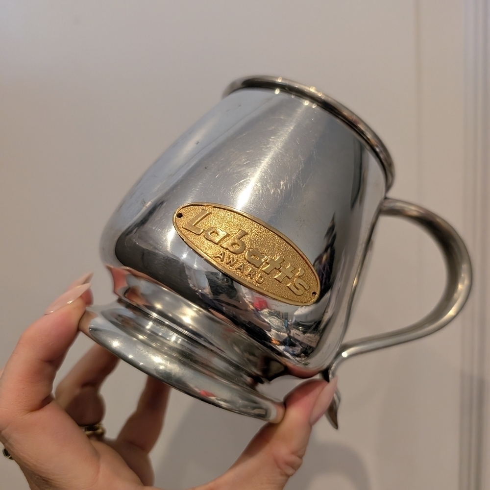 vintage Labatts Silver Mug Tankard